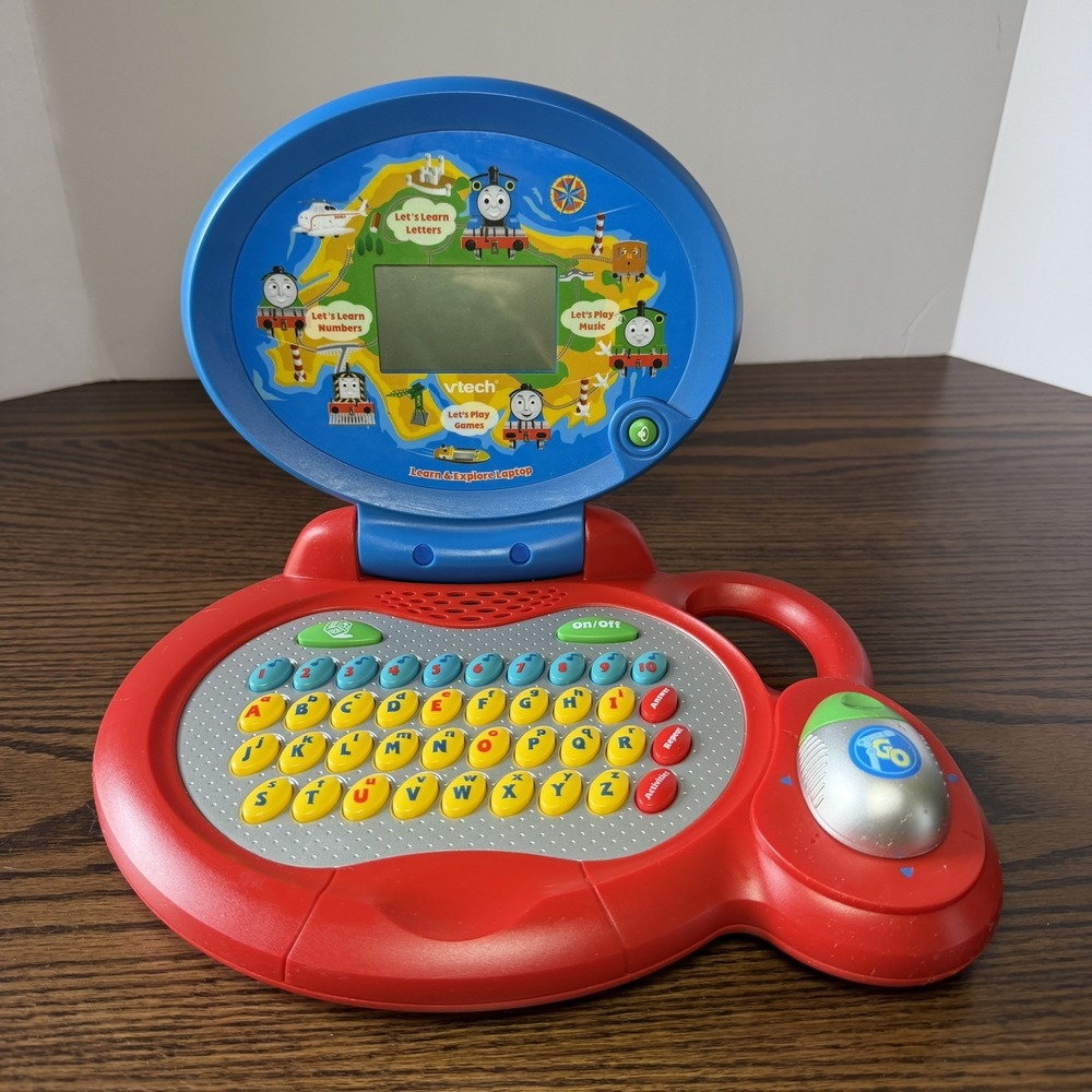 Thomas The Train and Friends VTech Laptop Computer Learn & Explore Works Great